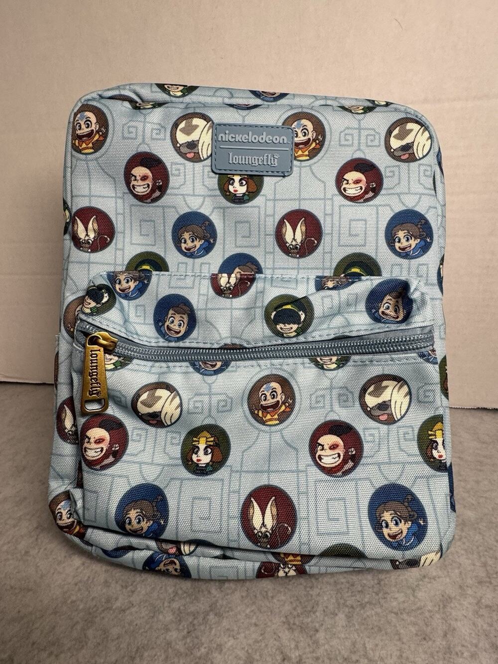 Loungefly Avatar the Last Airbender All-Over-Print Square Nylon Mini Backpack